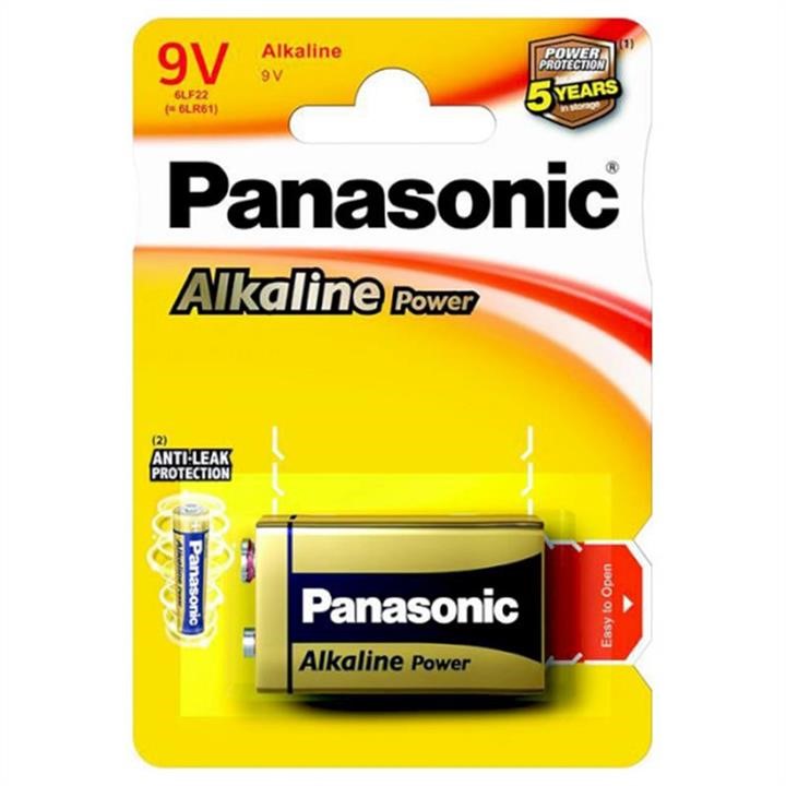 Panasonic 6LF22APB/1BP Battery Alkaline Power Krona/6LF22 BL 1 pcs. 6LF22APB1BP