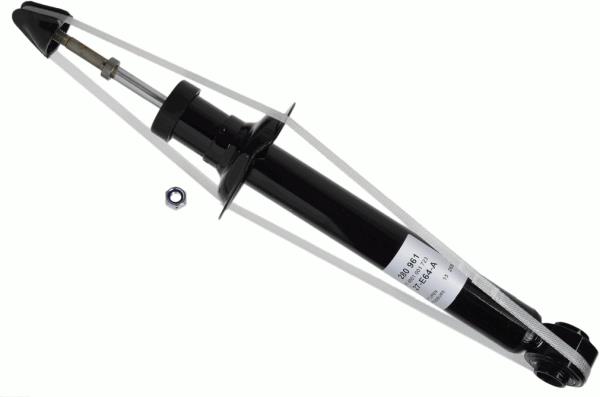 SACHS 280 961 Rear oil and gas suspension shock absorber 280961