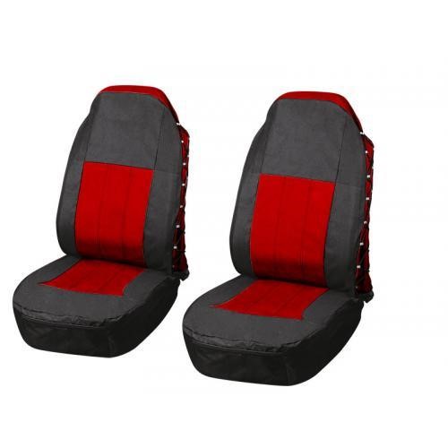 Vitol 00000021889 Set of covers FD-101113 BK-RD 2 front/steering wheel cover/seatbelt cover 00000021889