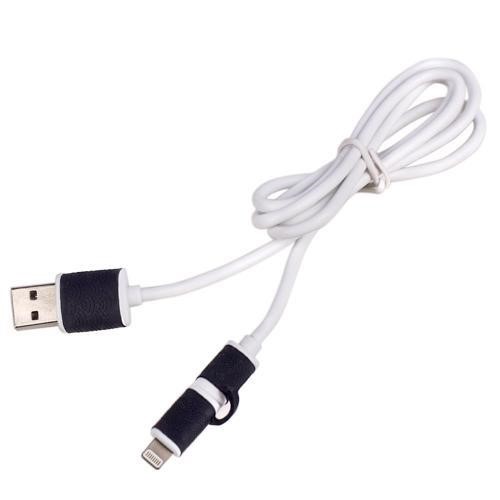 Pulso CP-001BK Cable PULSO USB - Micro USB/Apple 1m black (round) CP001BK