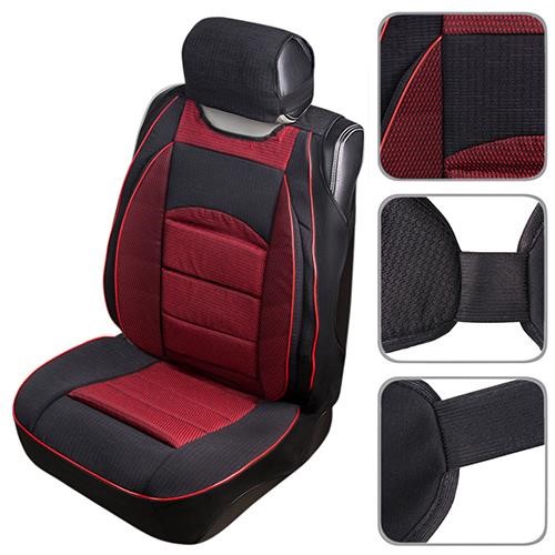 Shturmovik НФ-00000064 Seat cover/Gobelin/St1 (1+1) black and red 00000064