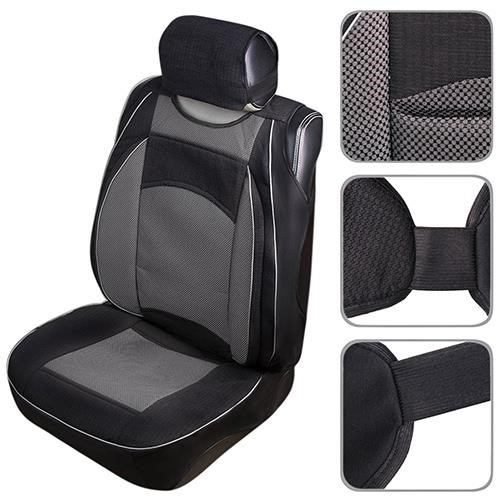 Shturmovik НФ-00000066 Seat cover/Gobelin/St1 (1+1) black and grey (5849) 00000066