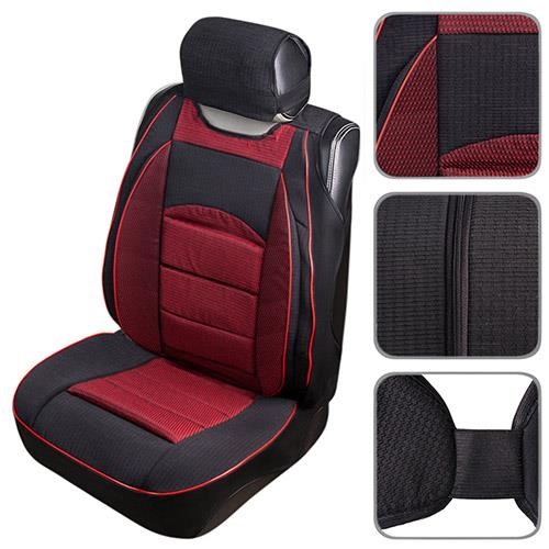 Shturmovik НФ-00000134 Seat cover/Gobelin/St1 (P+T) set 4 pcs, black and red C982 00000134