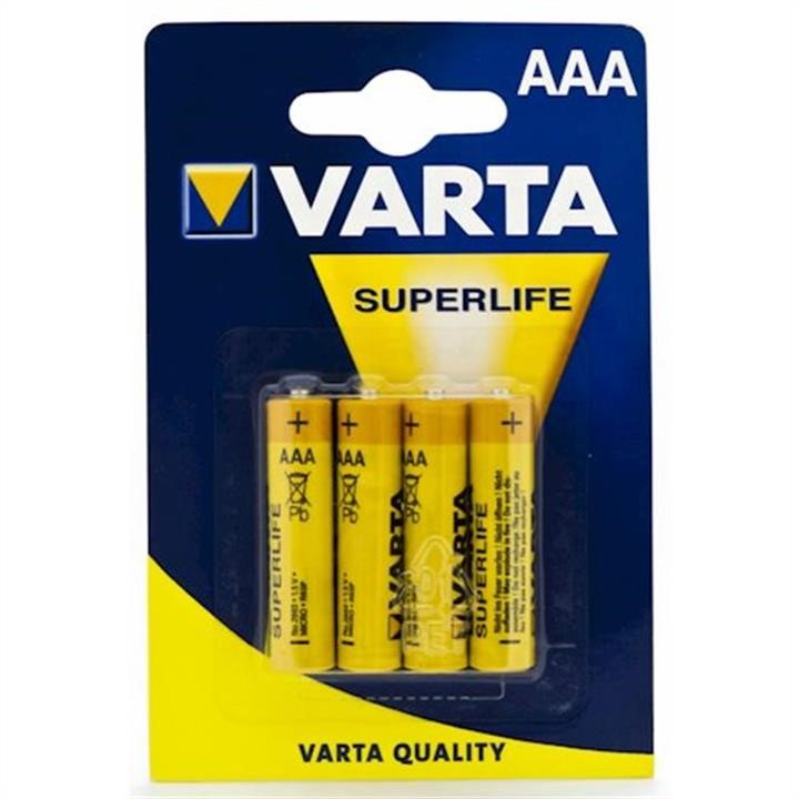 Varta VARTA 2003 Battery Superlife 2003 AAA/LR03 BL 4pcs., yellow VARTA2003