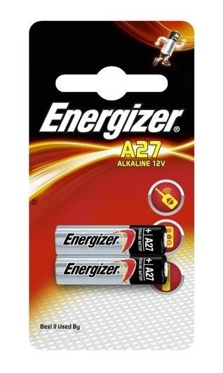 Energizer ENERGIZER A27(27A)/2 Battery A27, 12V BL, 2 pcs. ENERGIZERA2727A2