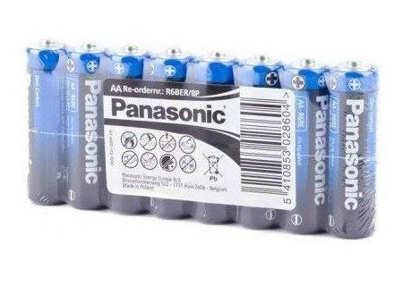 Panasonic R6BER/8P Battery General Purpose AA/LR06 TRAY 8 pcs. R6BER8P