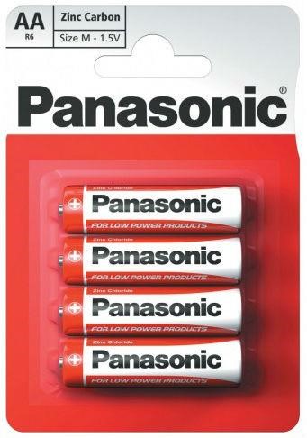 Panasonic R6REL/4BPR Battery Red Zink AA/LR06 BL 4 pcs. R6REL4BPR