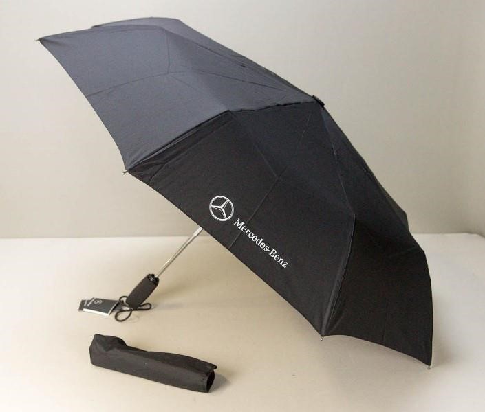 Mercedes Foldable automatic umbrella black, length 30 cm, diameter 97 cm – price 334 PLN