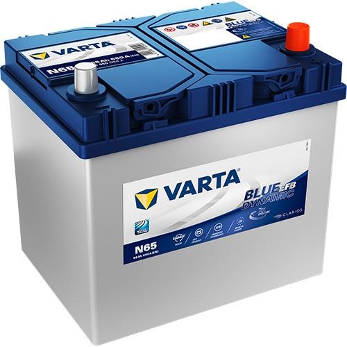 Varta 565501065D842 Battery Varta Blue Dynamic EFB 12V 65AH 650A(EN) R+ 565501065D842