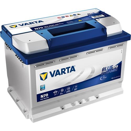 Varta 570500076D842 Battery Varta Blue Dynamic EFB 12V 70Ah 760A (EN) R+ 570500076D842