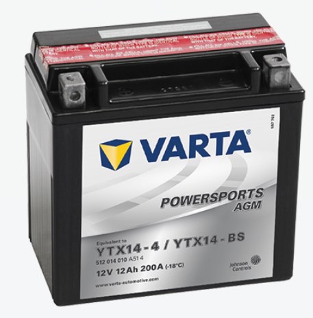 Varta 512014010A514 Battery Varta 12V 12AH 200A(EN) L+ 512014010A514