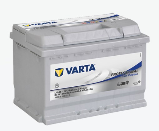 Varta 930075065B912 Battery Varta Professional Dual Purpose 12V 75AH 650A(EN) R+ 930075065B912