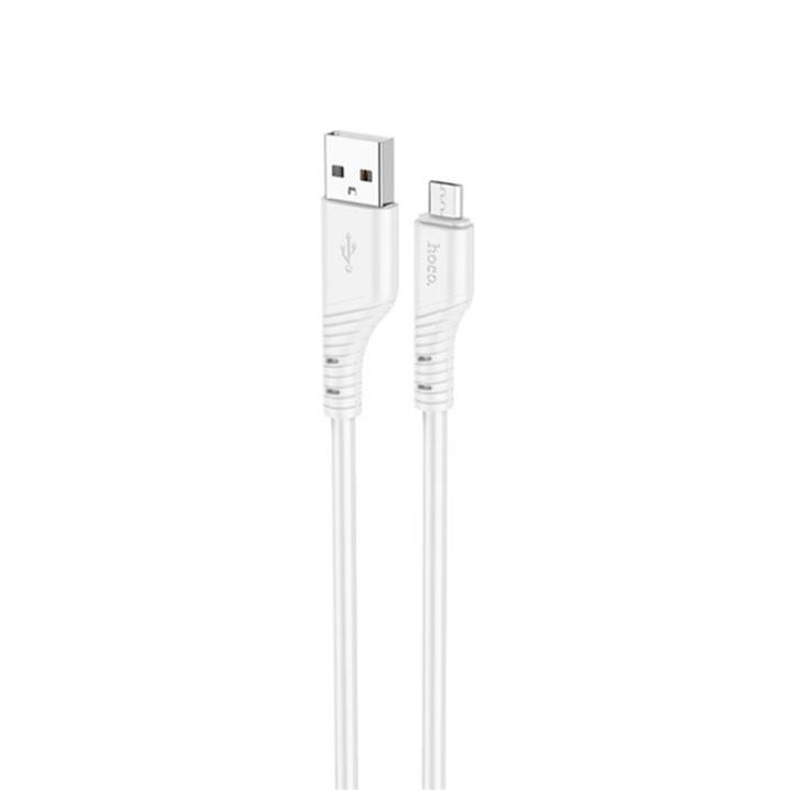 Hoco 6931474799838 Cable HOCO X97 Crystal color silicone charging data cable Micro white 6931474799838