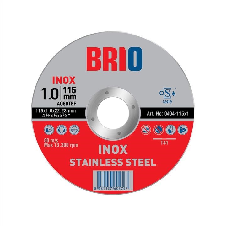 Brio 0404-115X1E Cutting wheel for metal 115x1.0x22 mm 0404115X1E