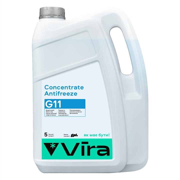 Vira VI3003 Antifreeze Vira G11, concentrate, blue, 5L VI3003