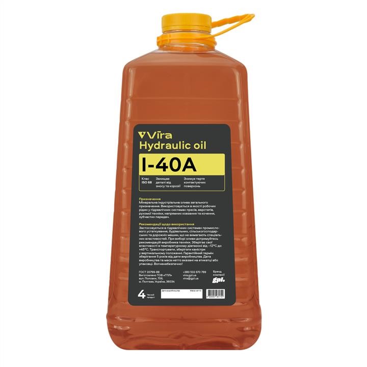 Vira VI0332 Hydraulic oil Vira I-40A, 4L VI0332
