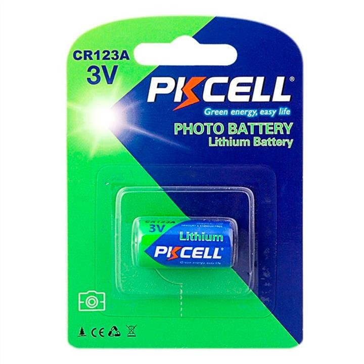 PkCell 09346 Lithium battery PKCELL 3V CR123A Lithium Manganese Battery 09346