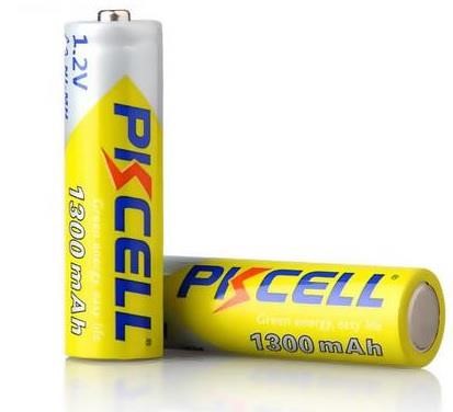 PkCell 09332 Battery PKCELL 1.2V AA 1300mAh NiMH Rechargeable Battery, Q 09332