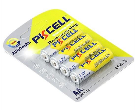 PkCell 09331 Battery PKCELL 1.2V AA 2000mAh NiMH Rechargeable Battery, Q12 09331