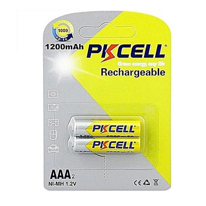PkCell 09339 Battery PKCELL 1.2V AAA 1200mAh NiMH Rechargeable Battery, Q12 09339