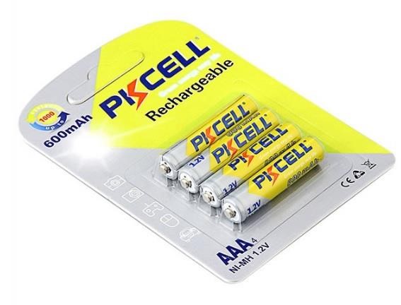 PkCell 09340 Battery PKCELL 1.2V AAA 600mAh NiMH Rechargeable Battery, Q12 09340