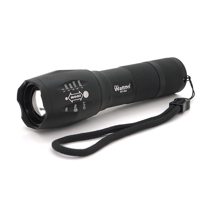 Watton 29255 Hand flashlight WT-023, Black 29255