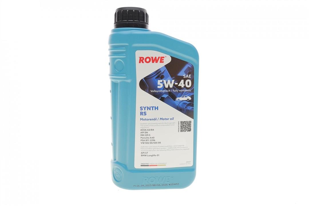 Rowe 20001-0010-99 Engine oil ROWE HIGHTEC SYNTH RS 5W-40, 1L 20001001099