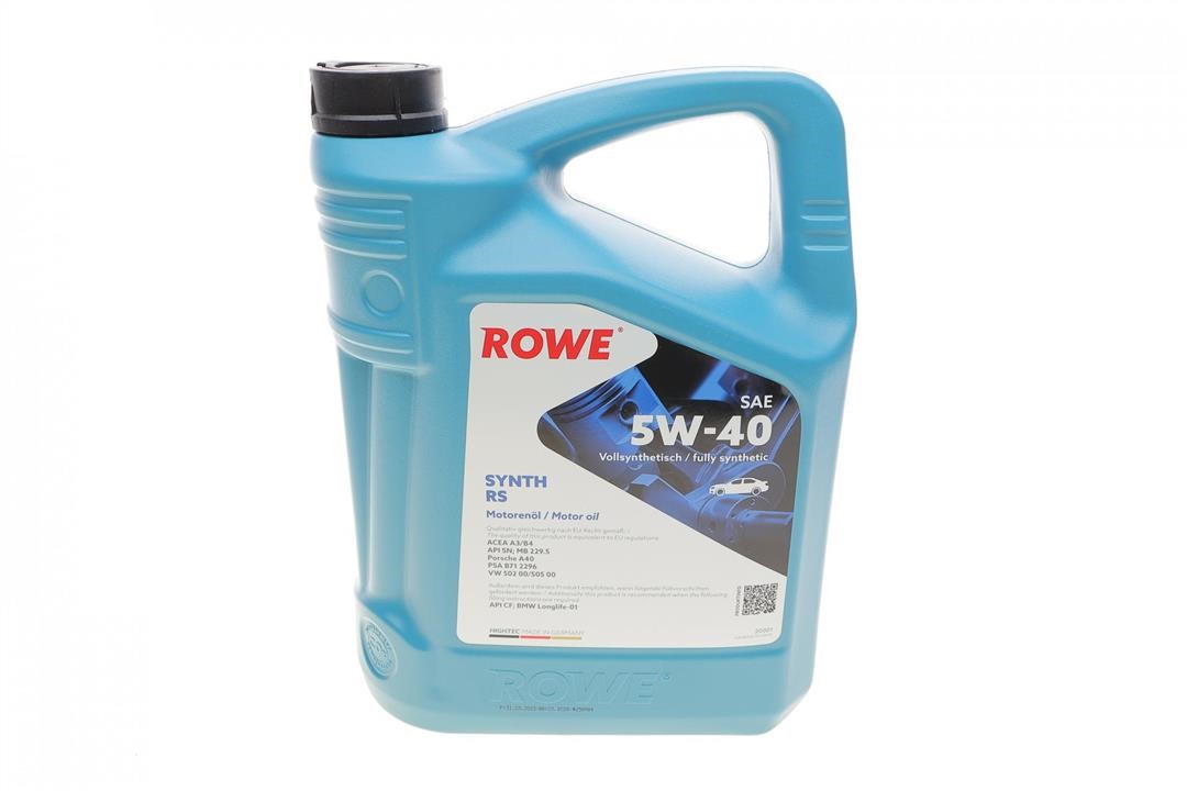 20001005099 Rowe Engine oil ROWE HIGHTEC SYNTH RS 5W-40, 5L