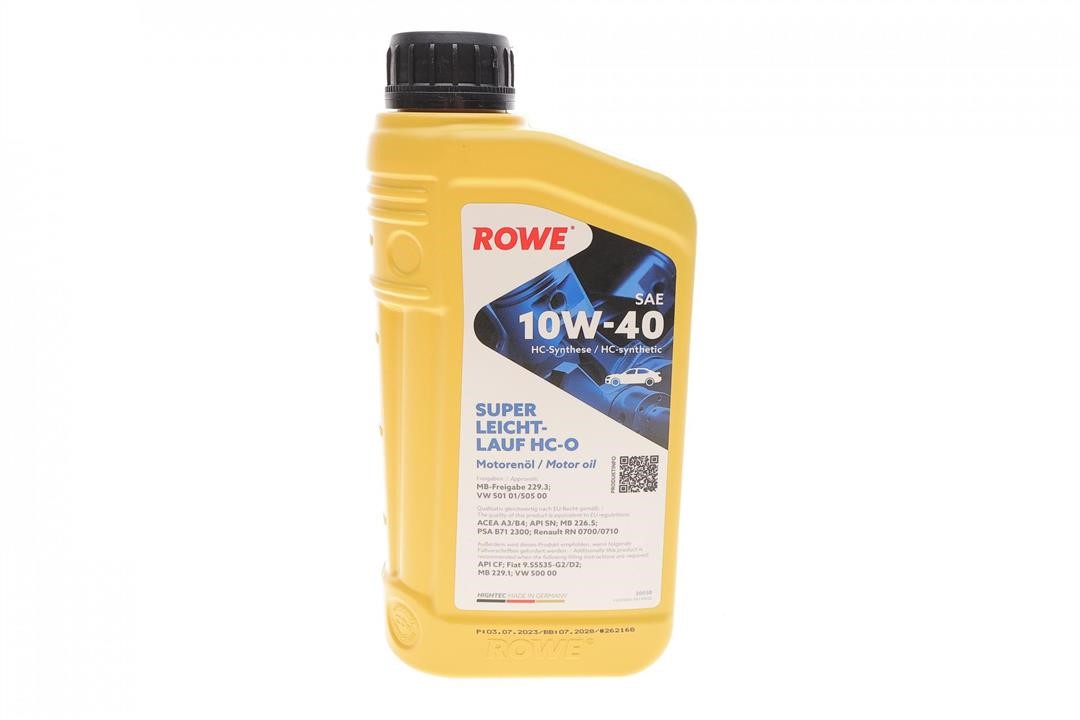 Rowe 20058-0010-99 Engine oil ROWE HIGHTEC SUPER LEICHTLAUF HC-O 10W-40, 1L 20058001099