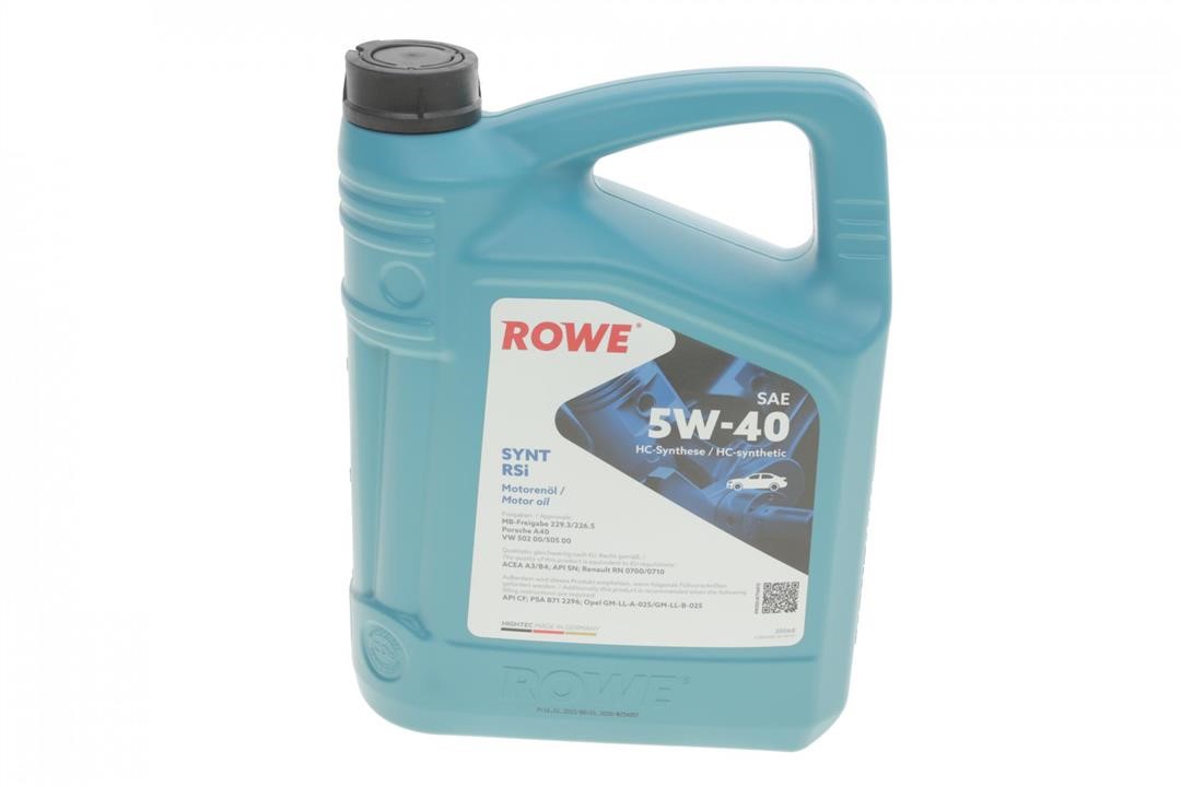 Rowe 20068-0040-99 Engine oil ROWE HIGHTEC SYNT RSi 5W-40, 4L 20068004099
