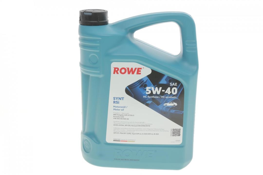 Rowe 20068-0050-99 Engine oil ROWE HIGHTEC SYNT RSi 5W-40, 5L 20068005099
