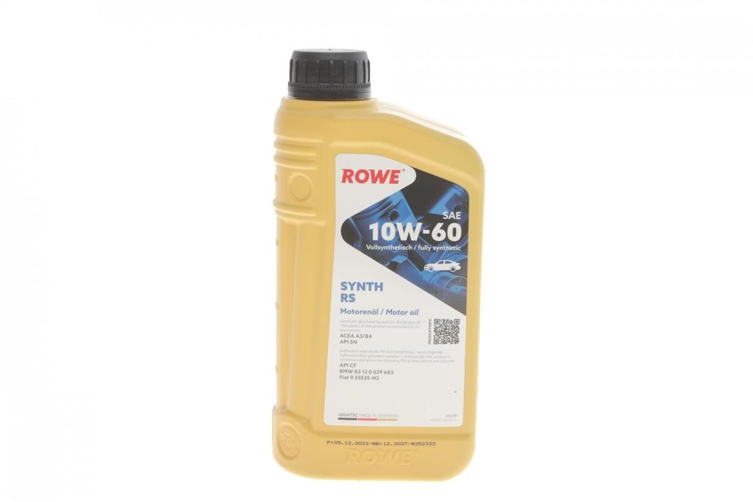 Rowe 20070-0010-99 Engine oil ROWE HIGHTEC SYNTH RS 10W-60, 1L 20070001099