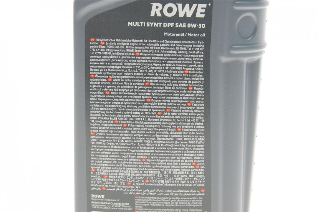 Engine oil ROWE HIGHTEC MULTI SYNT DPF 0W-30, 1L Rowe 20112-0010-99