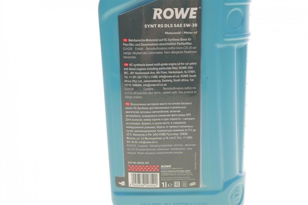 Engine oil ROWE HIGHTEC SYNT RS DLS 5W-30, 1L Rowe 20118-0010-99