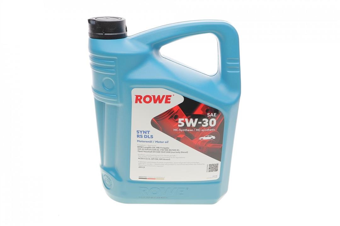 Rowe 20118-0050-99 Engine oil ROWE HIGHTEC SYNT RS DLS 5W-30, 5L 20118005099