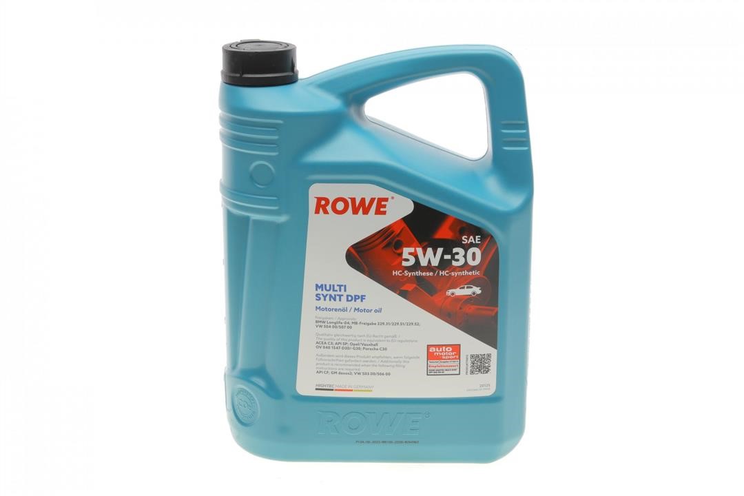 Rowe 20125-0050-99 Engine oil ROWE HIGHTEC MULTI SYNT DPF 5W-30, 5L 20125005099