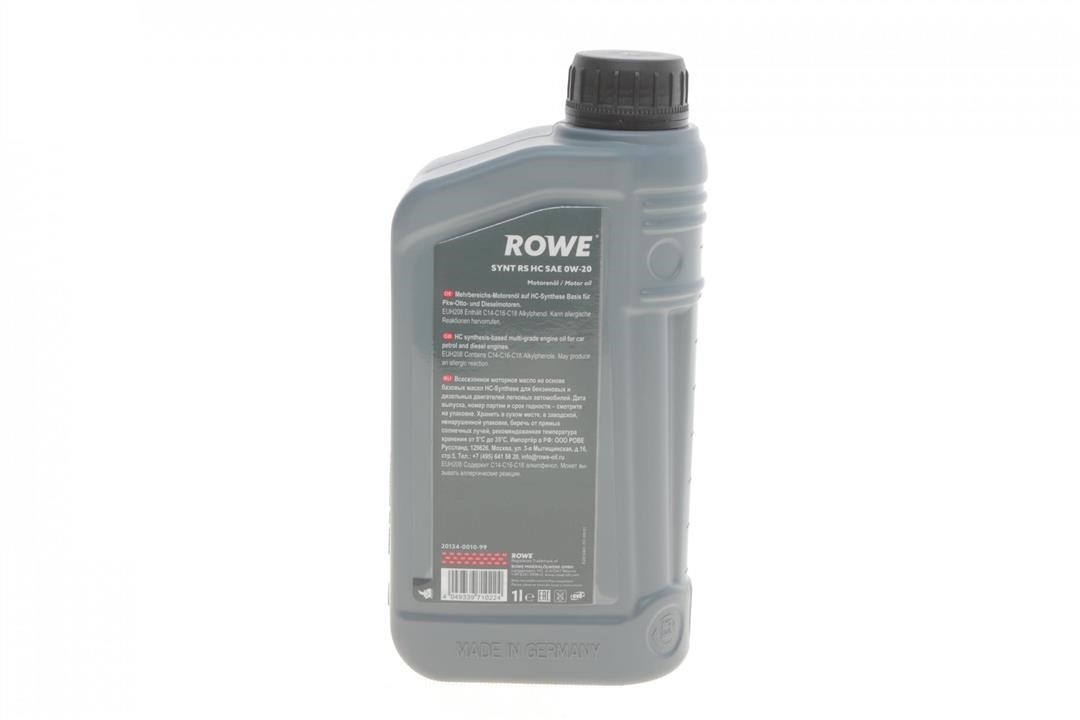 Engine oil ROWE HIGHTEC SYNT RS HC 0W-20, 1L Rowe 20134-0010-99