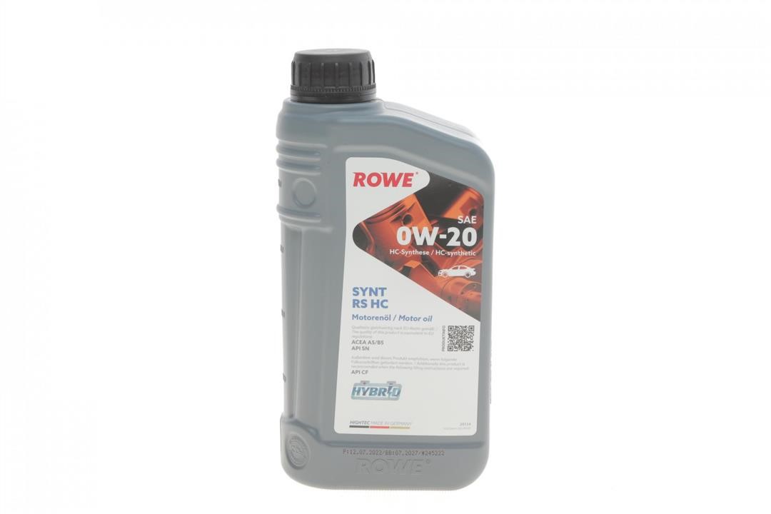 Rowe 20134-0010-99 Engine oil ROWE HIGHTEC SYNT RS HC 0W-20, 1L 20134001099