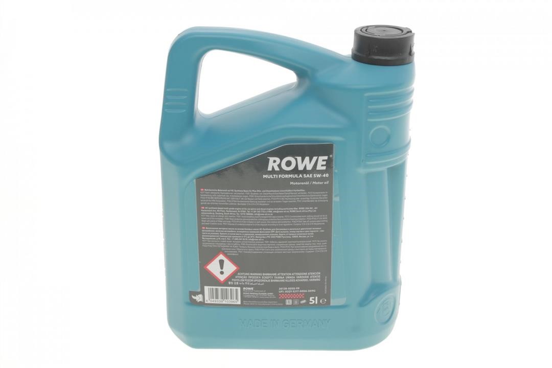 Engine oil ROWE HIGHTEC MULTI FORMULA 5W-40, 5L Rowe 20138-0050-99
