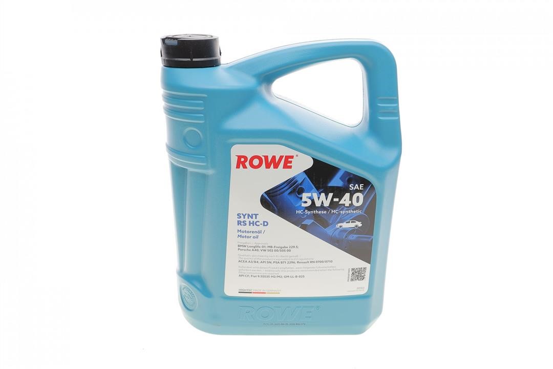 Rowe 20163-0050-99 Engine oil ROWE HIGHTEC SYNT RS HC-D 5W-40, 5L 20163005099