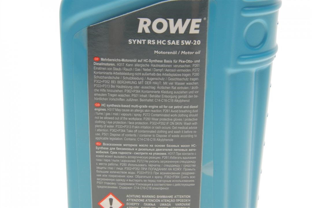 Engine oil ROWE HIGHTEC SYNT RS HC 5W-20, 1L Rowe 20186-0010-99