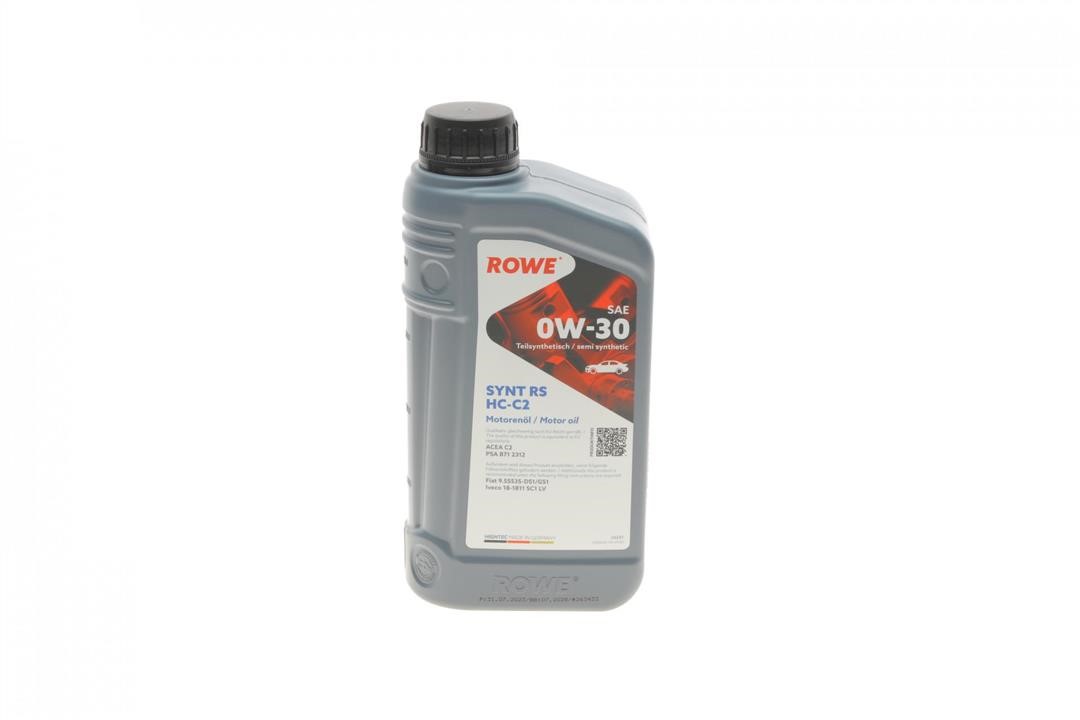Rowe 20247-0010-99 Engine oil ROWE HIGHTEC SYNT RS HC-C2 0W-30, 1L 20247001099