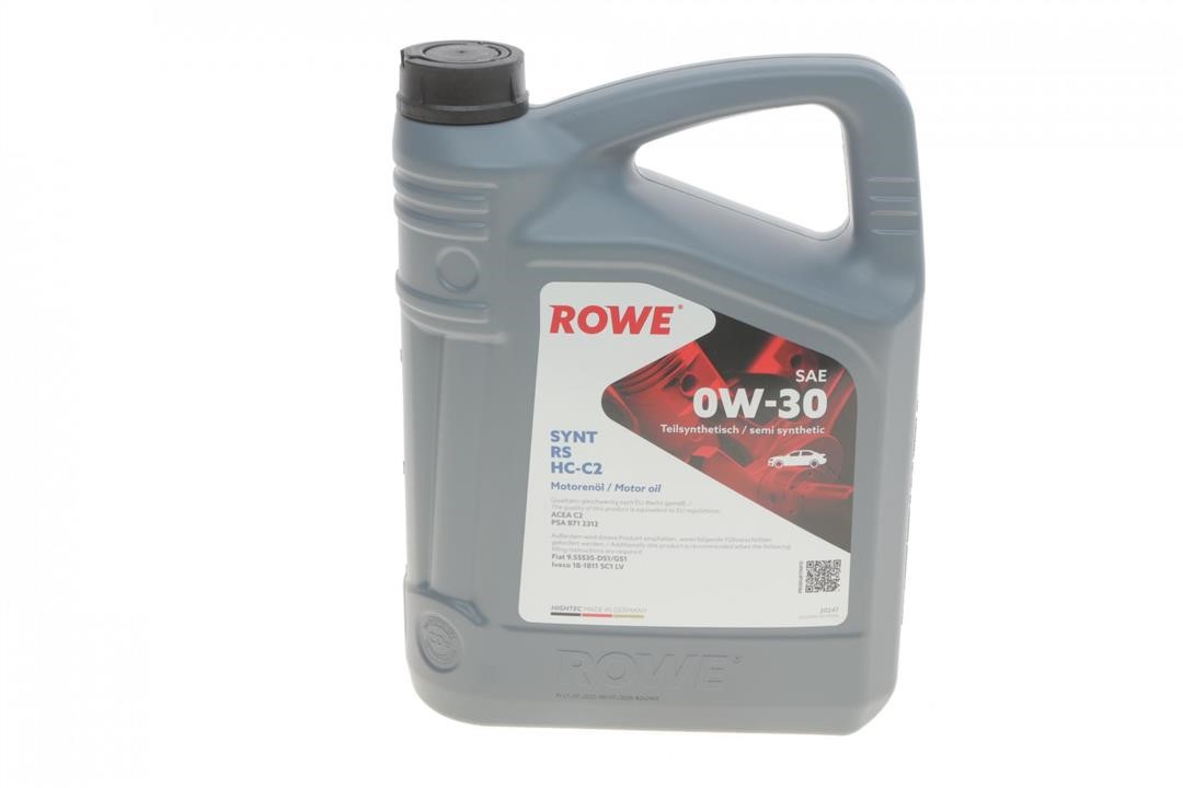 20247004099 Rowe Engine oil ROWE HIGHTEC SYNT RS HC-C2 0W-30, 4L