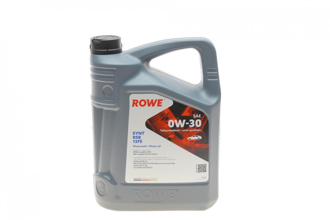 Rowe 20305-0050-99 Engine oil ROWE HIGHTEC SYNT RSB 12FE 0W-30, 5L 20305005099