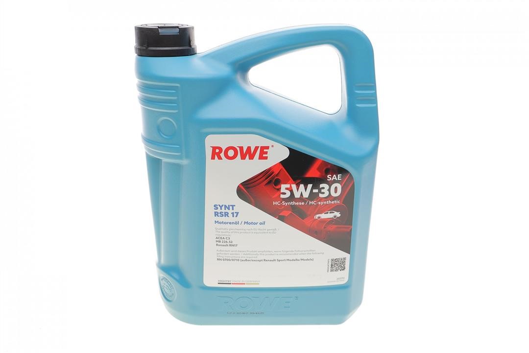 20370005099 Rowe Engine oil ROWE HIGHTEC SYNT RSR 17 5W-30, 5L