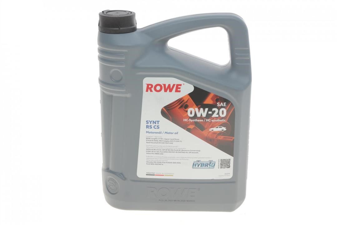 20379004099 Rowe Engine oil ROWE HIGHTEC SYNT RS C5 0W-20, 4L