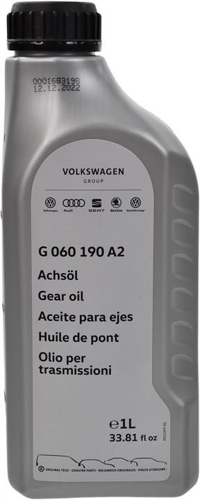 G060190A2 VAG Transmission oi VAG Axle Oil G 060 190 A2, 1L
