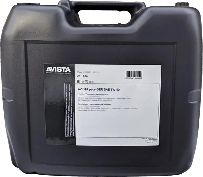 AVISTA 173063 Engine oil Avista Pace GER 5W-30, 20L 173063
