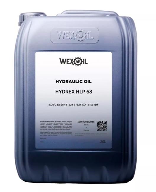 WEXOIL 1231099 Hydraulic oil WEXOIL Hydrех HLP 68, 20L 1231099