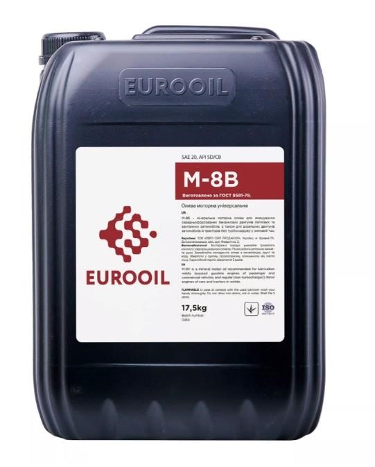EUROOIL 1231796 Engine oil EUROOIL М-8В, 17,5L 1231796